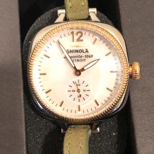 Shinola Watch - Like New - Never Worn and in box! - comes with two strap options